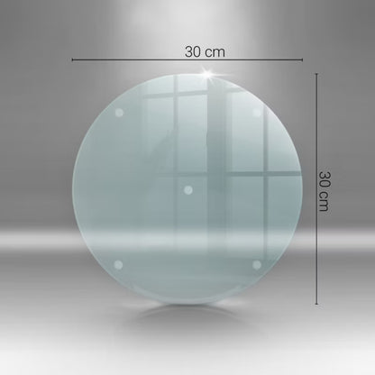 Glastrærebræt Rund Ø30 cm Transparent