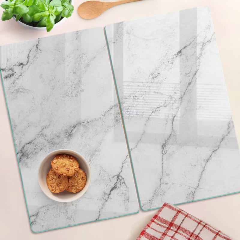 Glasplade Marmor 30x52 cm 2 Stk.