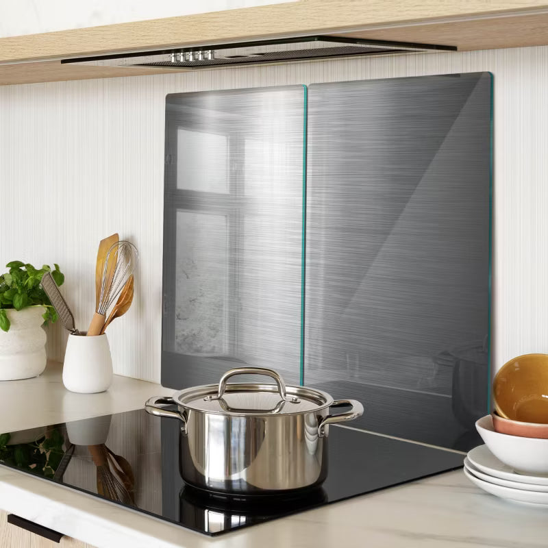 Glasplade Metal Motiv 30x52 cm 2 Stk.