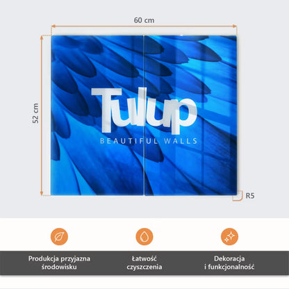 Glasplade Skærebræt Urter i Potter 30x52 cm 2 stk.