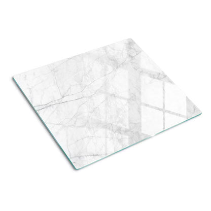 Glasskærebræt 60x52 cm Hvid Marmor