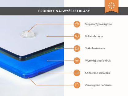 Glasskærebræt 80x52 cm Struktureret