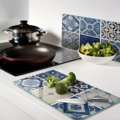 Glasskærebræt Portugisiske Fliser 30x52 cm 2 Stk.