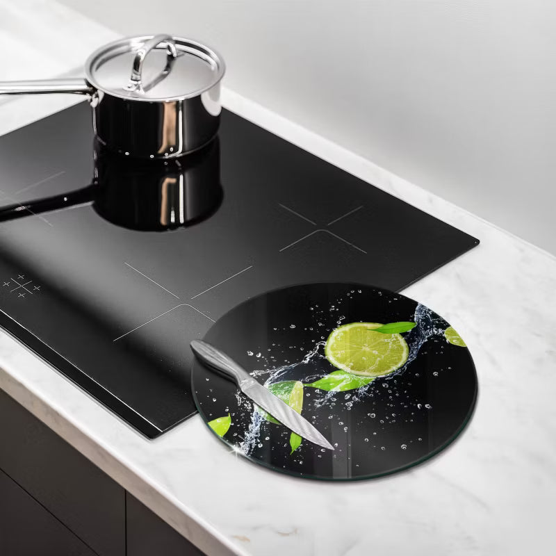 Glasskærebræt Rund Ø30 cm Multifunktionel