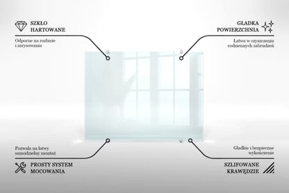 Glasstænkplade 80x60 cm Transparent