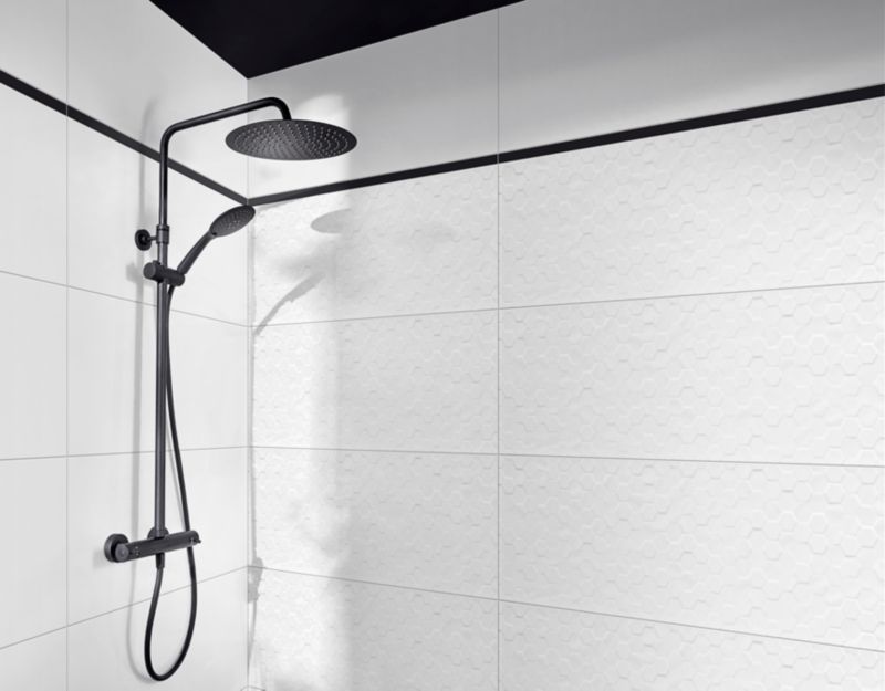 Aragone GoodHome glaserede vægfliser 30 x 90 cm hvid 1,35 m²