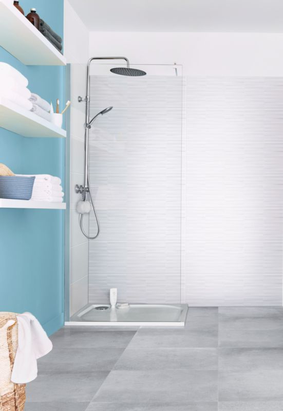 Aragone GoodHome glaserede vægfliser 30 x 90 cm hvid 1,35 m²