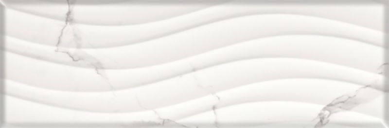 Calacatta glaserede fliser 25 x 75 cm Onda 1,5 m²