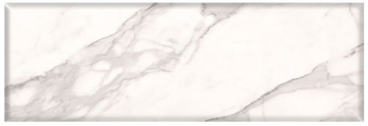 Calacatta glaseret flise 25 x 75 cm hvid 1,5 m²