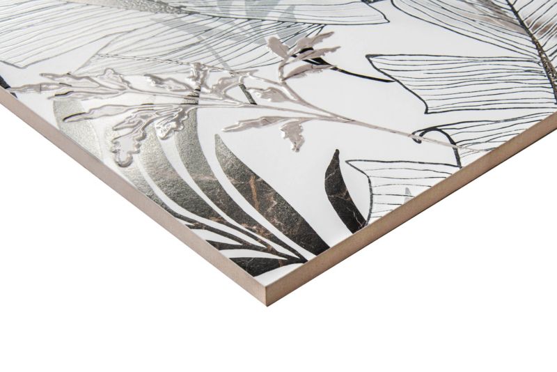 Carrara glaseret flise 31,6 x 90 cm sort 1,138 m2