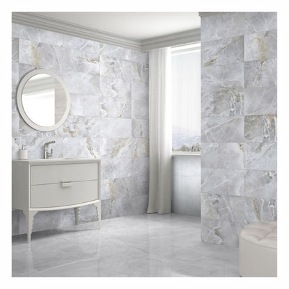 Cecina glaseret flise 30 x 60 cm hvid beige