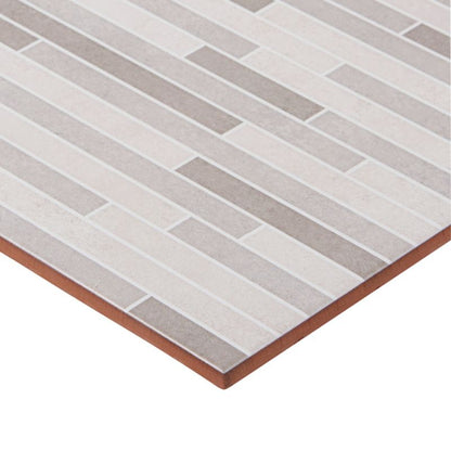 GoodHome Cimenti glaserede fliser 25 x 40 cm lys grå muret 1,2 m²