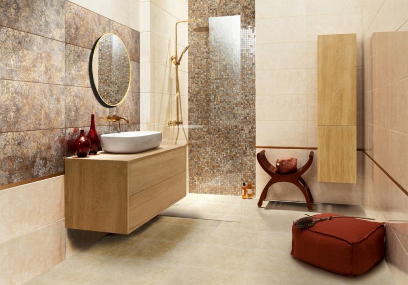 Fiorino Arte beige glaseret flise 30,8 x 60,8 cm 1,12 m²