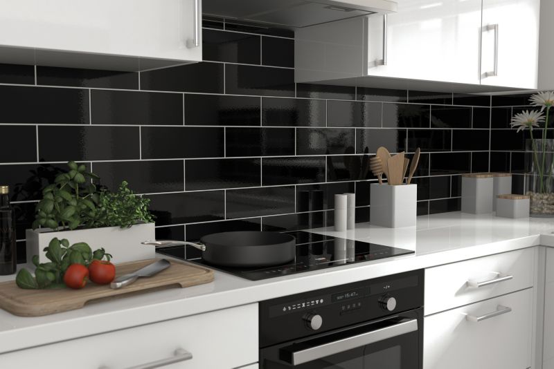 Glasur Glina GoodHome 10 x 30 cm sort 0,98 m²
