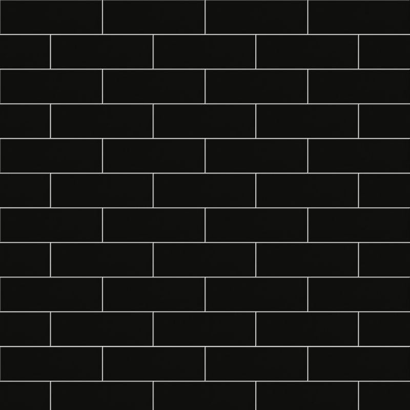 Glasur Glina GoodHome 10 x 30 cm sort 0,98 m²