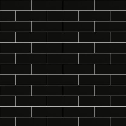 Glasur Glina GoodHome 10 x 30 cm sort 0,98 m²