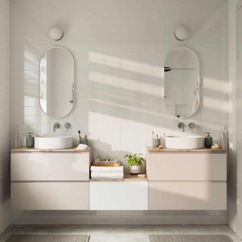 Glazur Glina GoodHome 10 x 30 cm hvid 0,98 m²