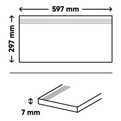 Glazur Glina GoodHome 10 x 30 cm hvid 0,98 m²