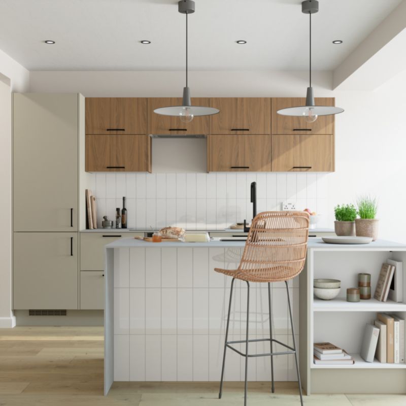Glazur Glina GoodHome 10 x 30 cm hvid 0,98 m²