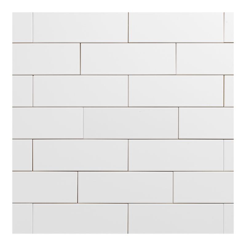Glazur Glina GoodHome 10 x 30 cm hvid 0,98 m²