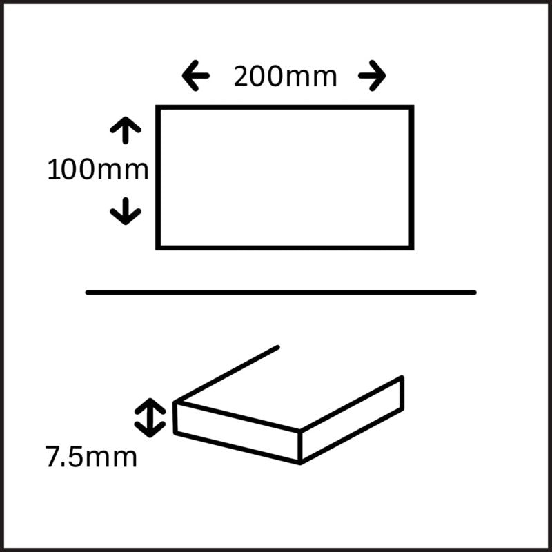 GoodHome Trentie glaserede vægfliser 10 x 20 cm sort 0,8 m²