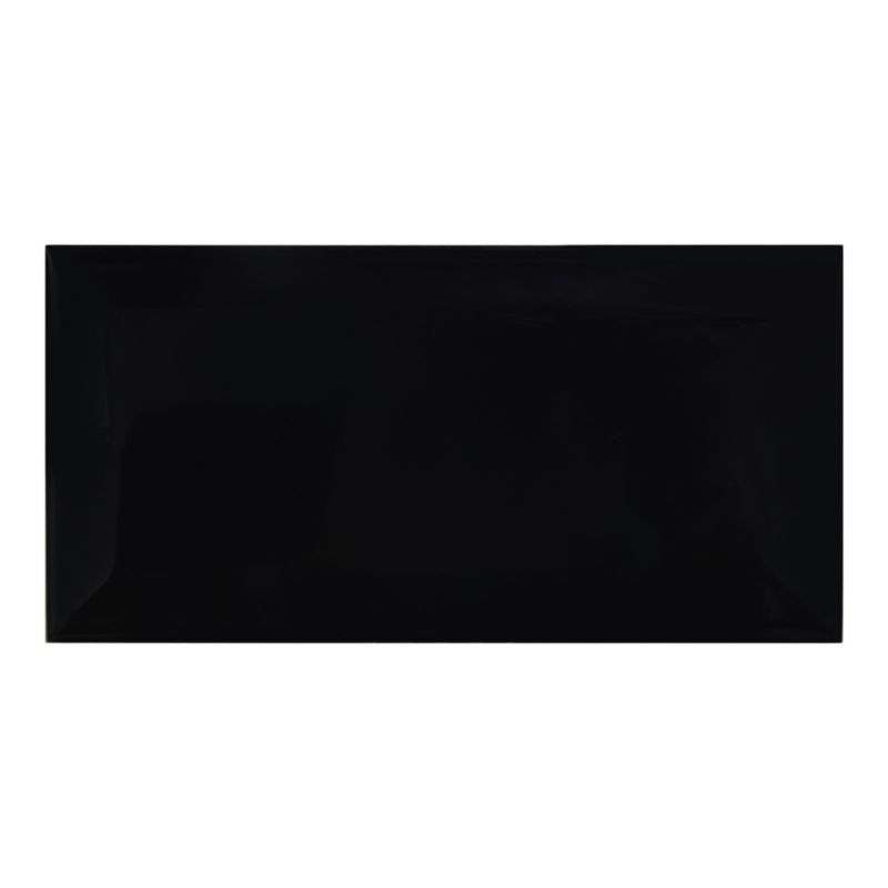 GoodHome Trentie glaserede vægfliser 10 x 20 cm sort 0,8 m²