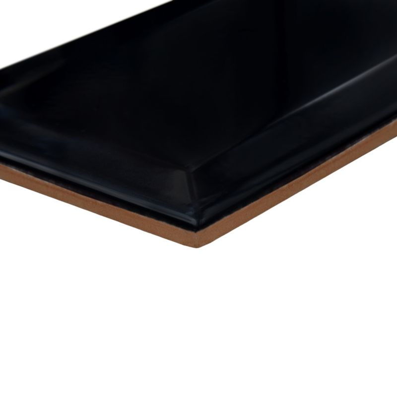 GoodHome Trentie glaserede vægfliser 10 x 20 cm sort 0,8 m²