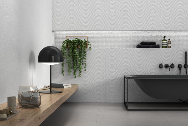 Hardy glaseret flise 24,5 x 74,5 cm blanco 1,45 m²