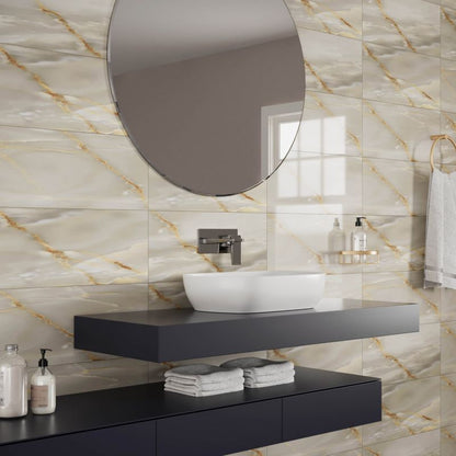 Lasa glaseret flise 30 x 60 cm guld 1,44 m²