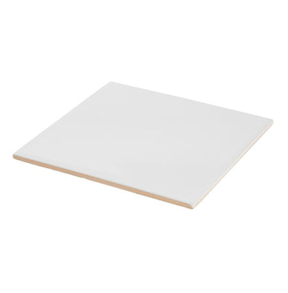 Leccia glaserede fliser 15 x 15 cm hvid 1 m²