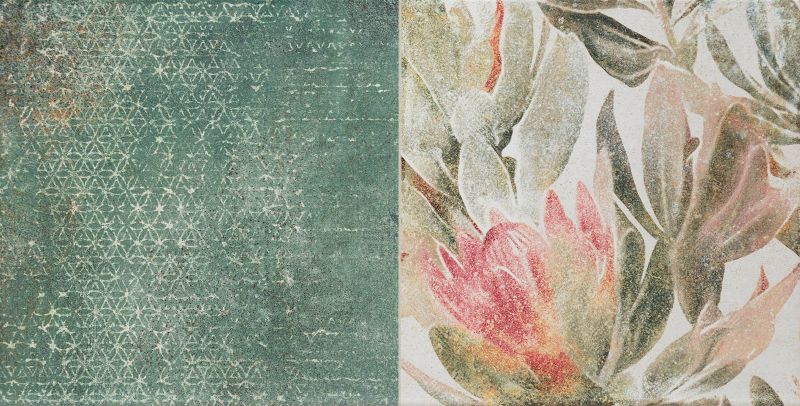Margot Arte Flower glaseret flise 30,8 x 60,8 cm dekor A