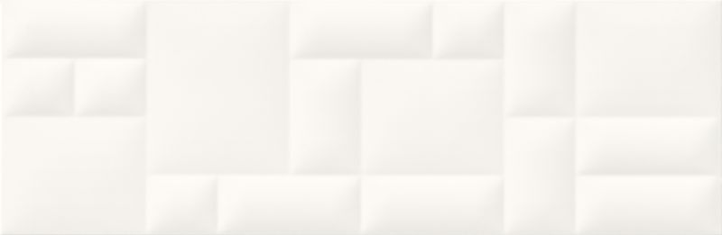 Marika glaseret flise 29 x 89 cm hvid struktur 1,29 m²