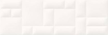 Marika glaseret flise 29 x 89 cm hvid struktur 1,29 m²