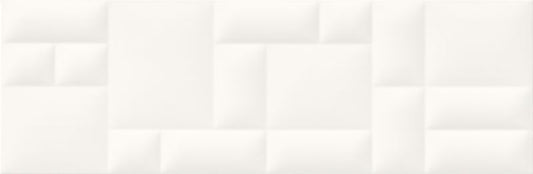 Marika glaseret flise 29 x 89 cm hvid struktur 1,29 m²