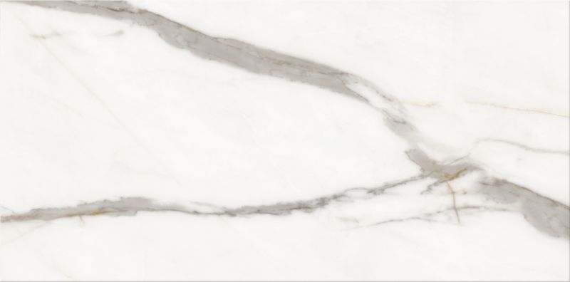 Marullo glaseret flise 29,7 x 60 cm hvid / guld 1,25 m²