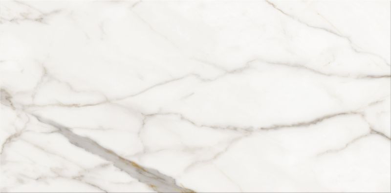 Marullo glaseret flise 29,7 x 60 cm hvid / guld 1,25 m²