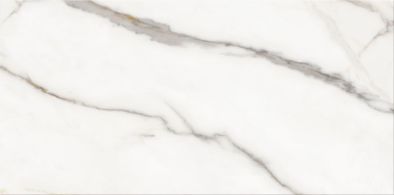 Marullo glaseret flise 29,7 x 60 cm hvid / guld 1,25 m²