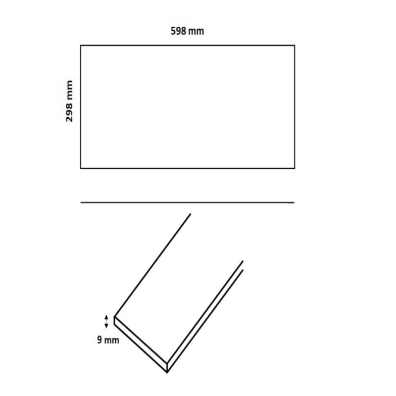 Montano glaseret flise 29,8 x 60 cm hvid 1,25 m²