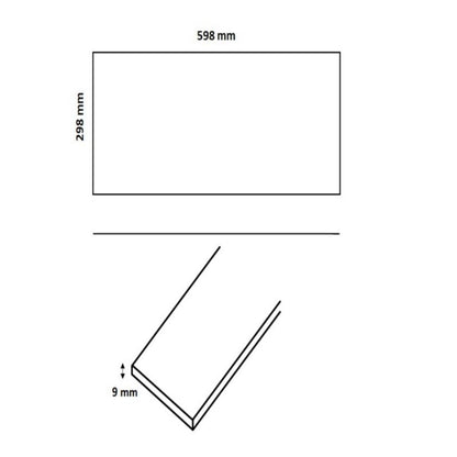 Montano glaseret flise 29,8 x 60 cm hvid 1,25 m²
