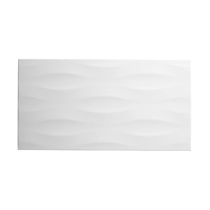 Perouso glazur 29,7 x 60 cm hvid med striber 1,25 m²