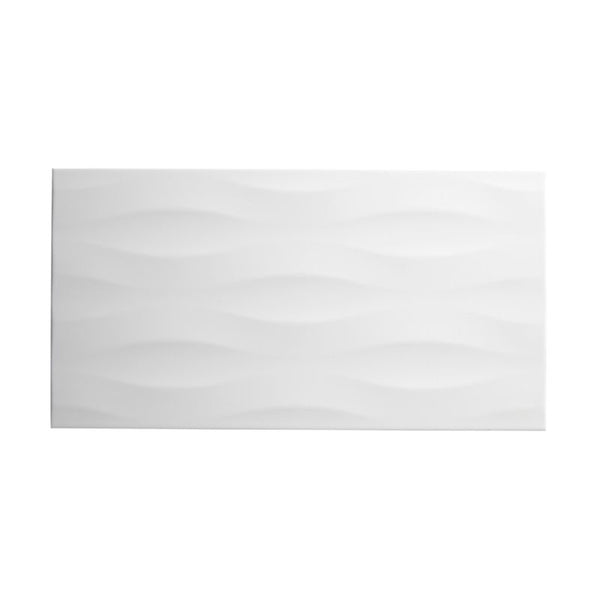 Perouso glazur 29,7 x 60 cm hvid med striber 1,25 m²