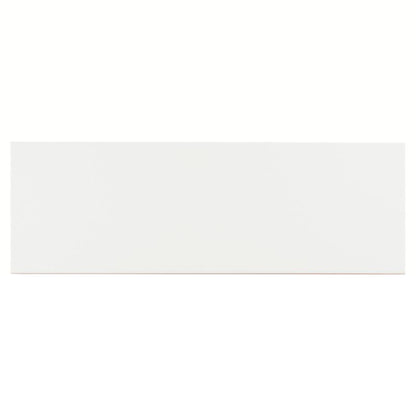 GoodHome Plain glaseret flise 20 x 60 cm hvid 0,96 m²