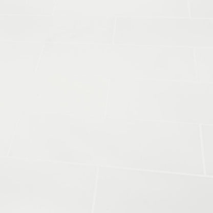 GoodHome Plain glaseret flise 20 x 60 cm hvid 0,96 m²