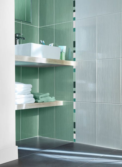 Salerna GoodHome glaseret flise 25 x 36 cm hvid 1,35 m²