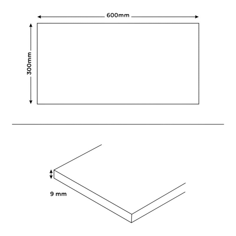 Taroute glasur 30 x 60 cm onyx hvid 1,44 m²