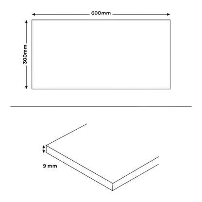 Taroute glasur 30 x 60 cm onyx hvid 1,44 m²