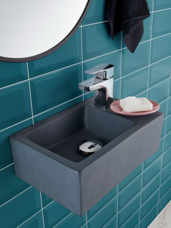 Trentie GoodHome glaserede fliser 10 x 20 cm turkis 0,8 m²