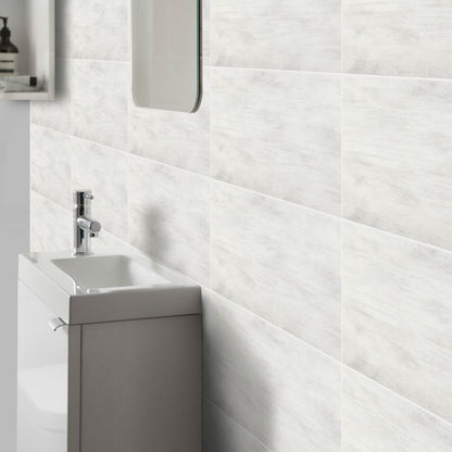GoodHome Urca glaseret flise 29,7 x 60 cm lysgrå 1,25 m²