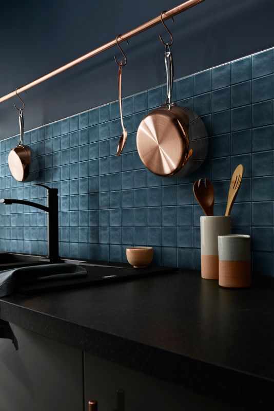 Vernisse GoodHome glazur 10 x 10 cm mal blå 0,84 m²