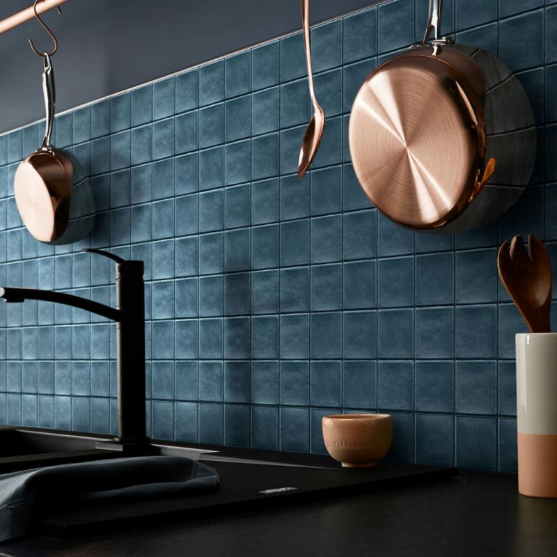 Vernisse GoodHome glazur 10 x 10 cm mal blå 0,84 m²